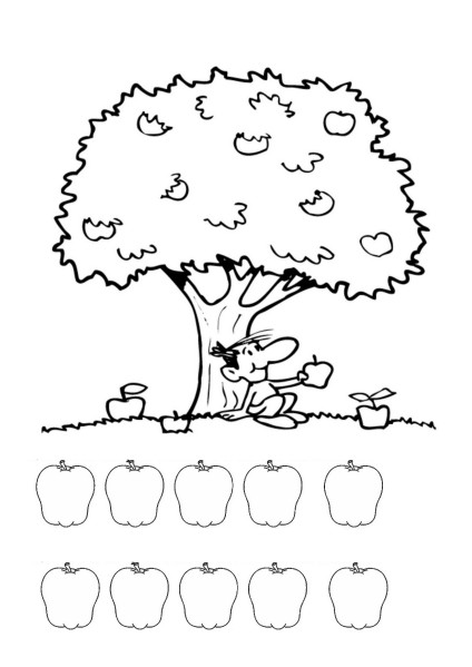 Página para colorir: árvore de maçã (Natureza) #163529 - Páginas para Colorir Imprimíveis Gratuitamente