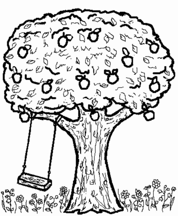 Página para colorir: árvore de maçã (Natureza) #163741 - Páginas para Colorir Imprimíveis Gratuitamente