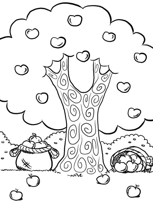 Página para colorir: árvore de maçã (Natureza) #163747 - Páginas para Colorir Imprimíveis Gratuitamente