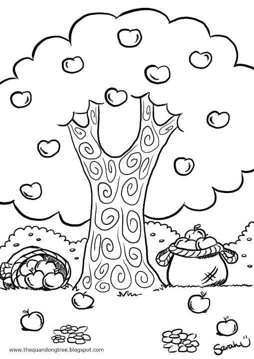 Página para colorir: árvore de maçã (Natureza) #163809 - Páginas para Colorir Imprimíveis Gratuitamente