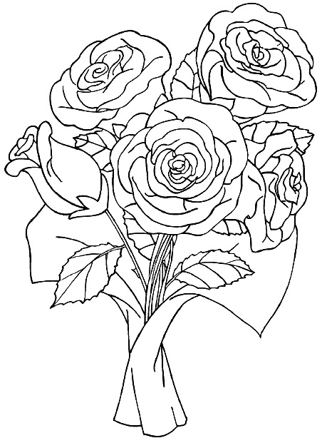 Página para colorir: Buquê de flores (Natureza) #160972 - Páginas para Colorir Imprimíveis Gratuitamente