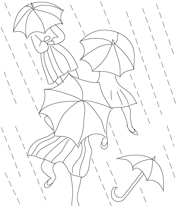 Página para colorir: Chuva (Natureza) #158404 - Páginas para Colorir Imprimíveis Gratuitamente