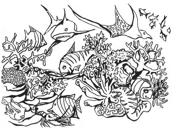 Página para colorir: Coral (Natureza) #162926 - Páginas para Colorir Imprimíveis Gratuitamente