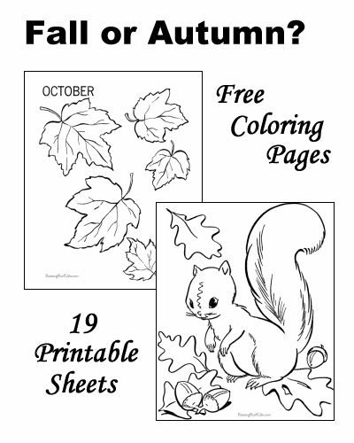 Página para colorir: Estação do outono (Natureza) #164313 - Páginas para Colorir Imprimíveis Gratuitamente