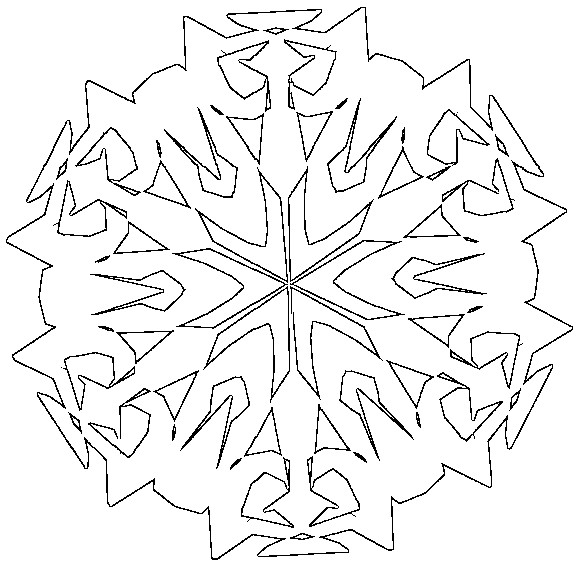 Página para colorir: Floco de neve (Natureza) #160510 - Páginas para Colorir Imprimíveis Gratuitamente