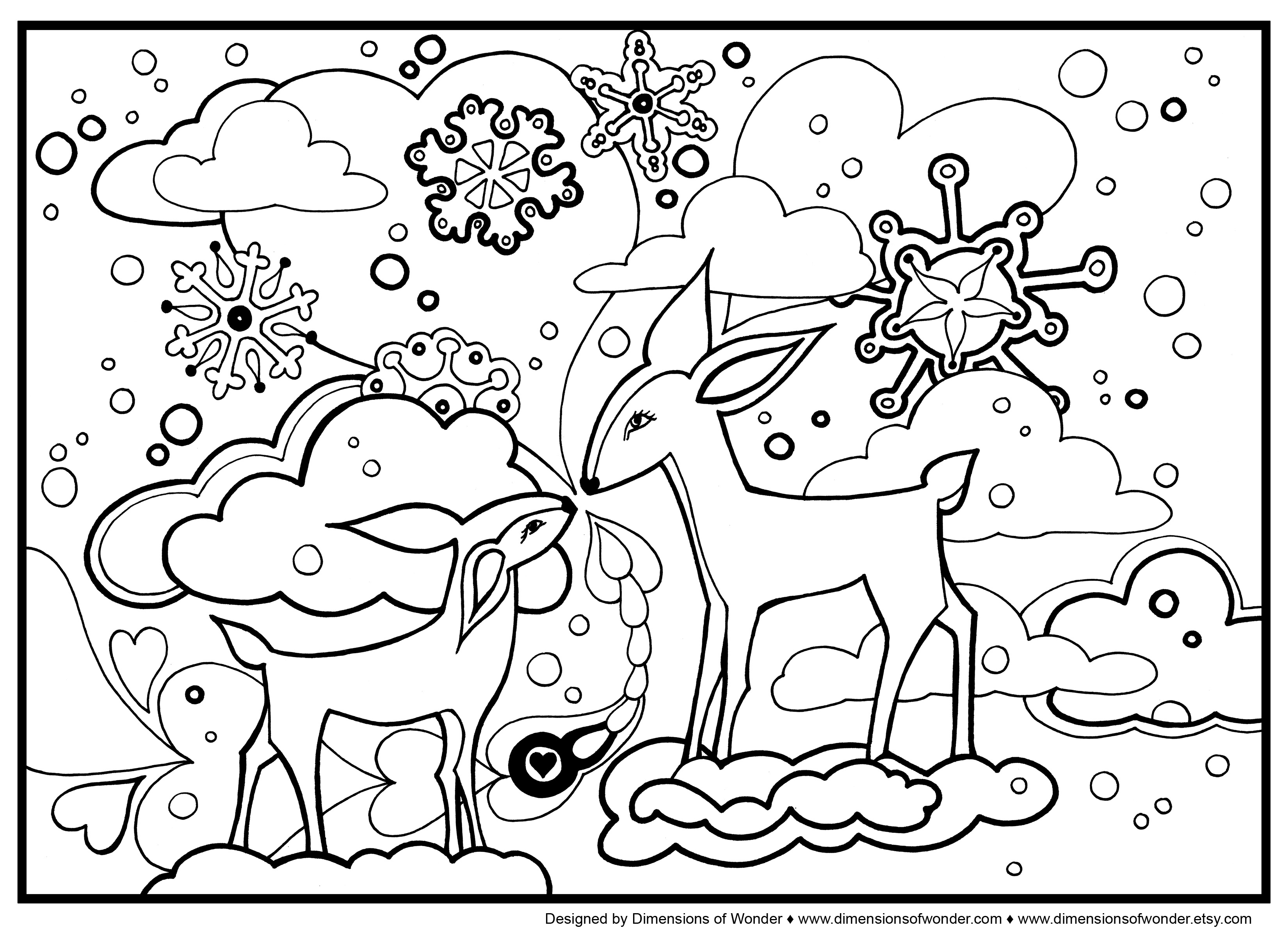 Página para colorir: Inverno (Natureza) #164421 - Páginas para Colorir Imprimíveis Gratuitamente