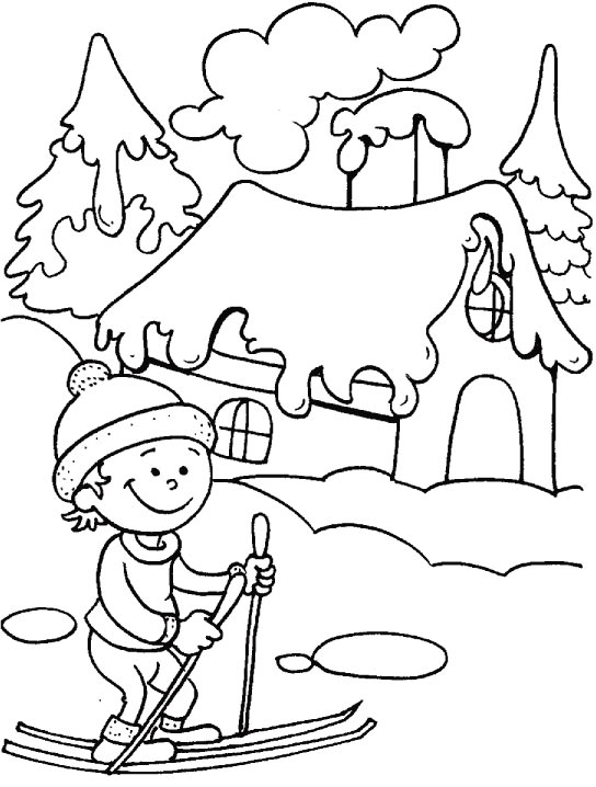 Página para colorir: Inverno (Natureza) #164436 - Páginas para Colorir Imprimíveis Gratuitamente