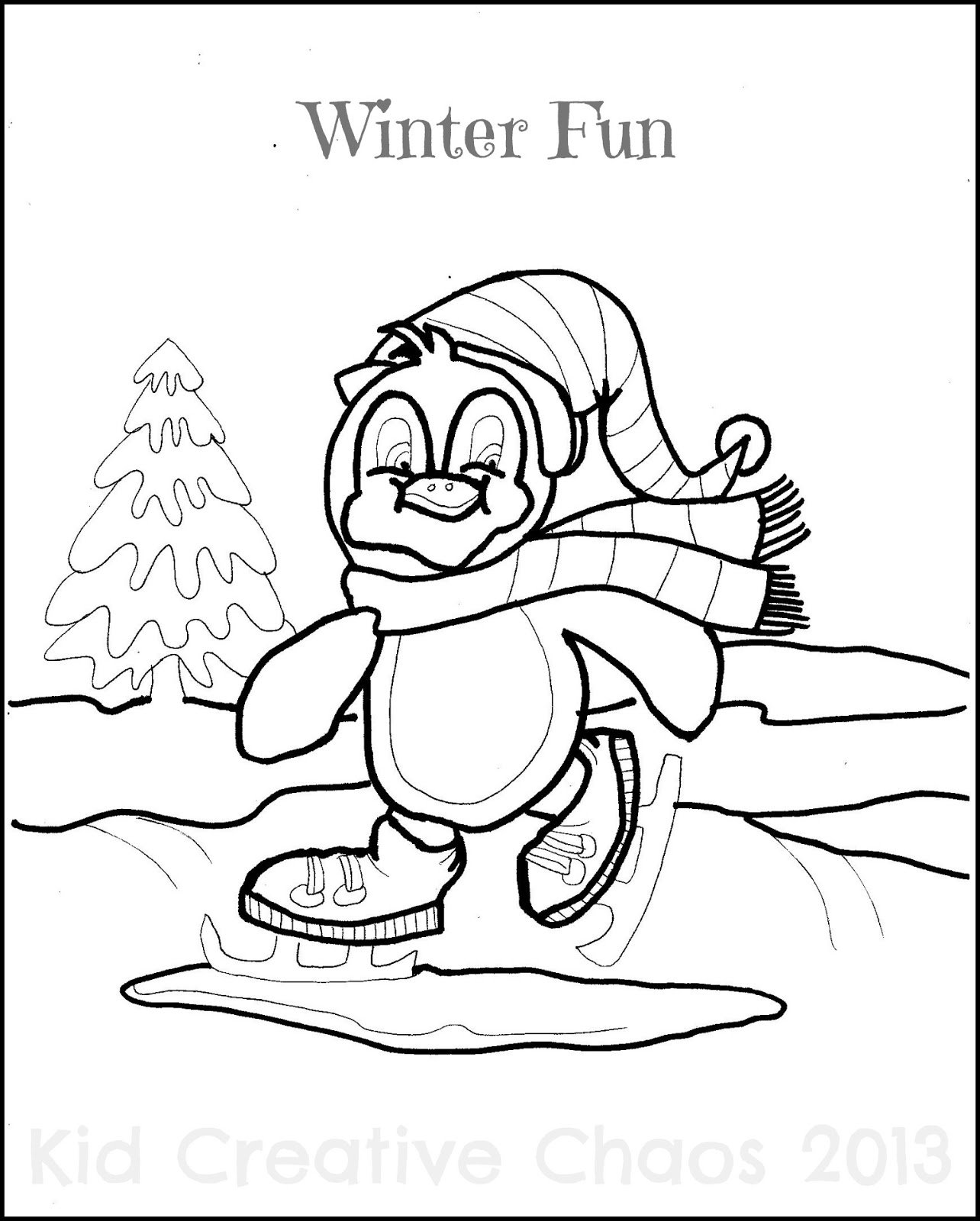 Página para colorir: Inverno (Natureza) #164487 - Páginas para Colorir Imprimíveis Gratuitamente