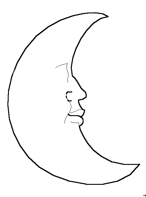 Página para colorir: Lua (Natureza) #155586 - Páginas para Colorir Imprimíveis Gratuitamente