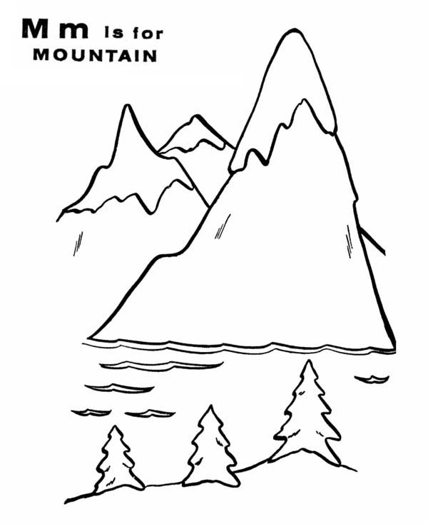 Página para colorir: Montanha (Natureza) #156733 - Páginas para Colorir Imprimíveis Gratuitamente