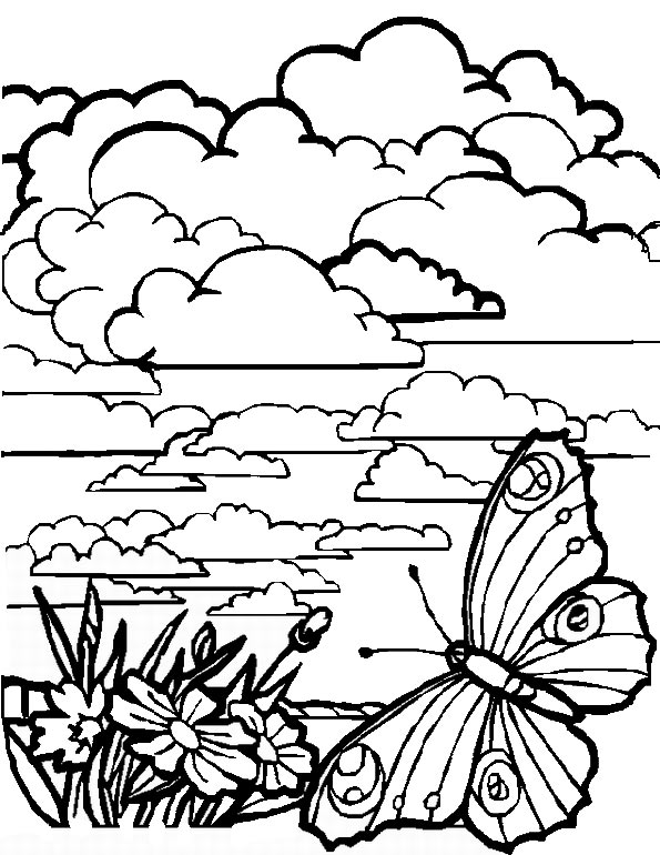 Página para colorir: Paisagem (Natureza) #165763 - Páginas para Colorir Imprimíveis Gratuitamente