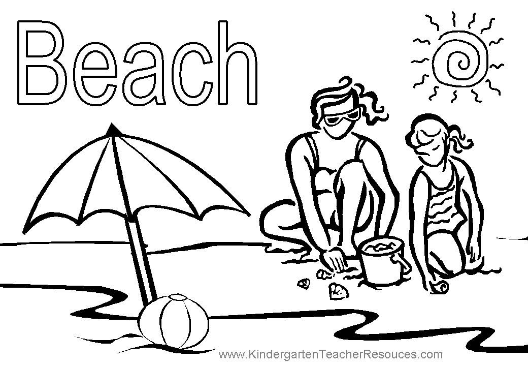 Página para colorir: Praia (Natureza) #159023 - Páginas para Colorir Imprimíveis Gratuitamente