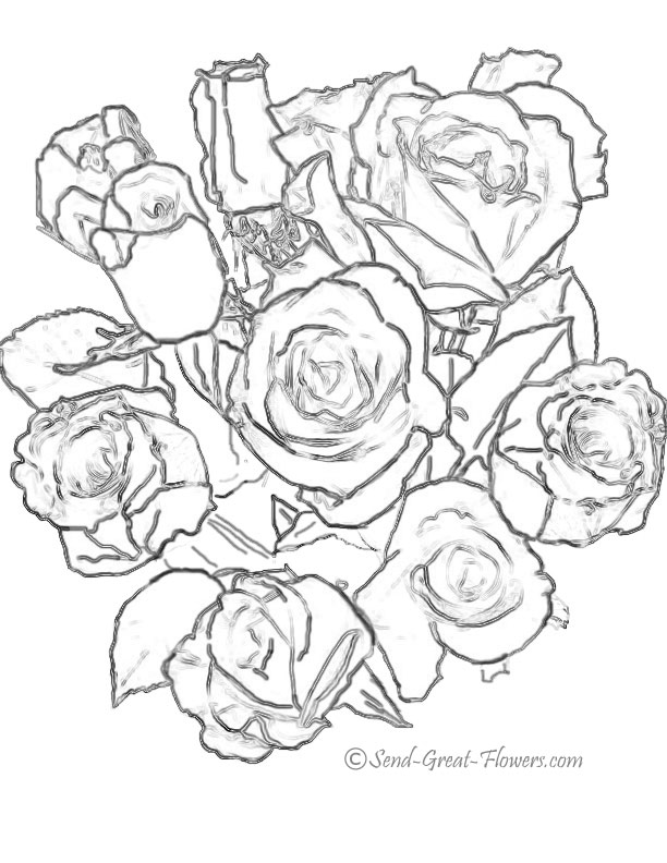 Página para colorir: rosas (Natureza) #161877 - Páginas para Colorir Imprimíveis Gratuitamente