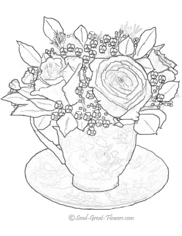 Página para colorir: rosas (Natureza) #161940 - Páginas para Colorir Imprimíveis Gratuitamente