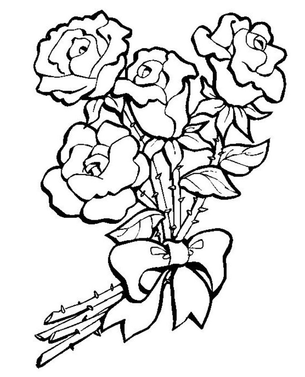 Página para colorir: rosas (Natureza) #162015 - Páginas para Colorir Imprimíveis Gratuitamente