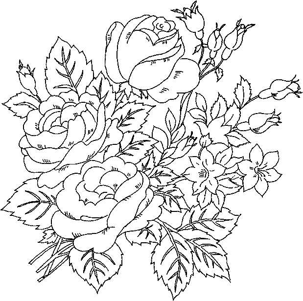 Página para colorir: rosas (Natureza) #162035 - Páginas para Colorir Imprimíveis Gratuitamente