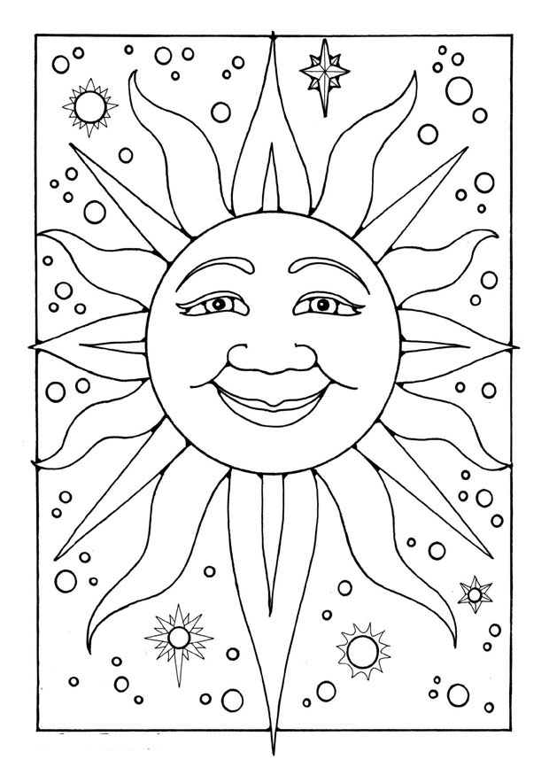 Página para colorir: Sol (Natureza) #157931 - Páginas para Colorir Imprimíveis Gratuitamente