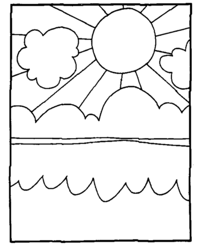 Página para colorir: Sol (Natureza) #158112 - Páginas para Colorir Imprimíveis Gratuitamente