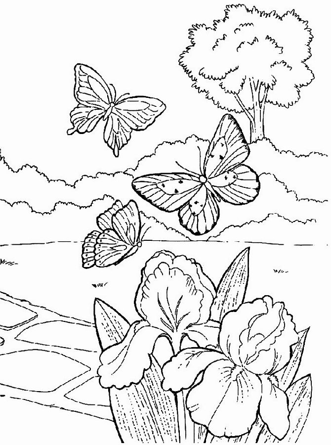 Página para colorir: Temporada de primavera (Natureza) #164753 - Páginas para Colorir Imprimíveis Gratuitamente