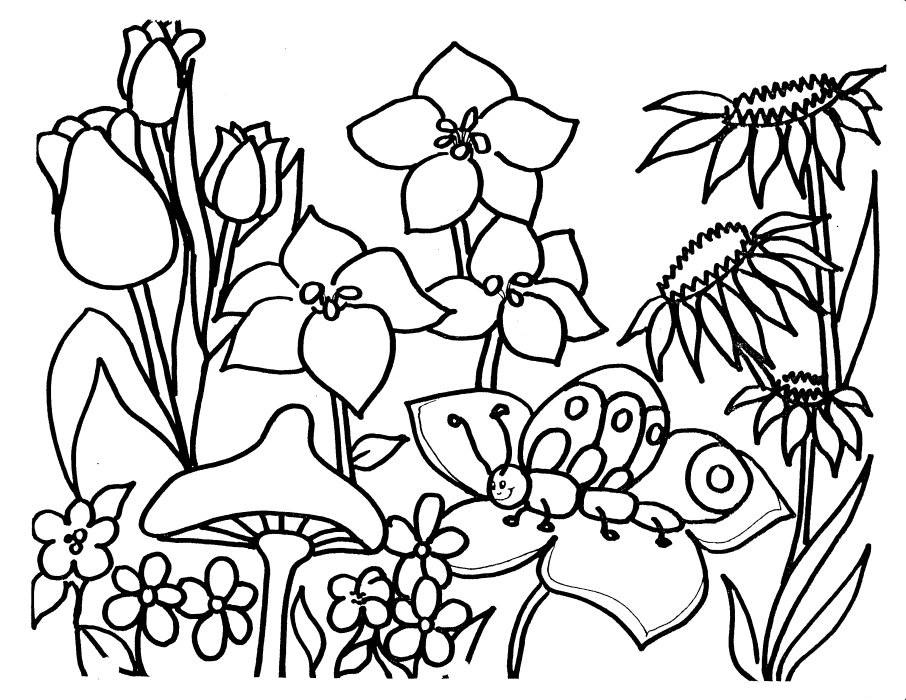 Página para colorir: Temporada de primavera (Natureza) #164761 - Páginas para Colorir Imprimíveis Gratuitamente