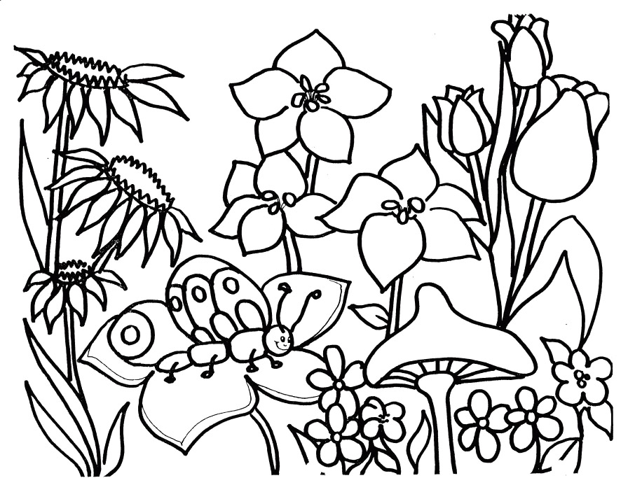 Página para colorir: Temporada de primavera (Natureza) #164766 - Páginas para Colorir Imprimíveis Gratuitamente