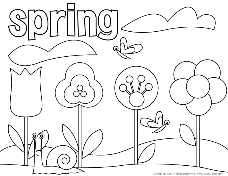 Página para colorir: Temporada de primavera (Natureza) #164790 - Páginas para Colorir Imprimíveis Gratuitamente