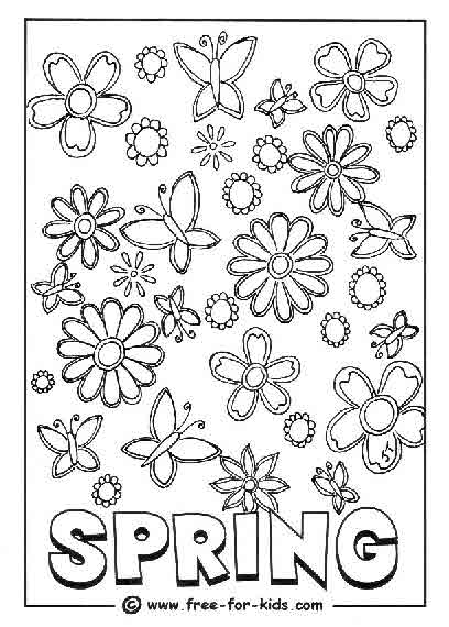 Página para colorir: Temporada de primavera (Natureza) #164914 - Páginas para Colorir Imprimíveis Gratuitamente