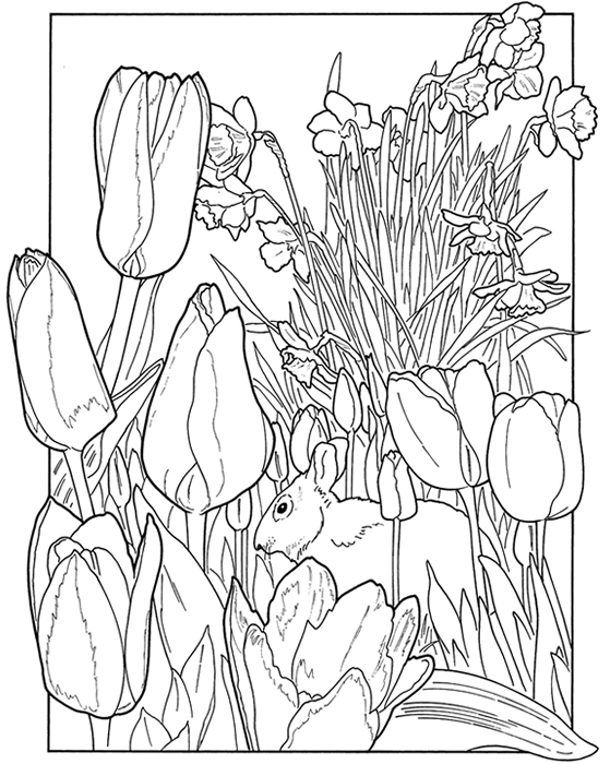 Página para colorir: Temporada de primavera (Natureza) #165012 - Páginas para Colorir Imprimíveis Gratuitamente