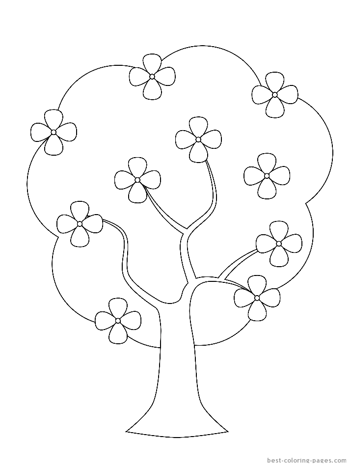 Página para colorir: Temporada de primavera (Natureza) #165070 - Páginas para Colorir Imprimíveis Gratuitamente