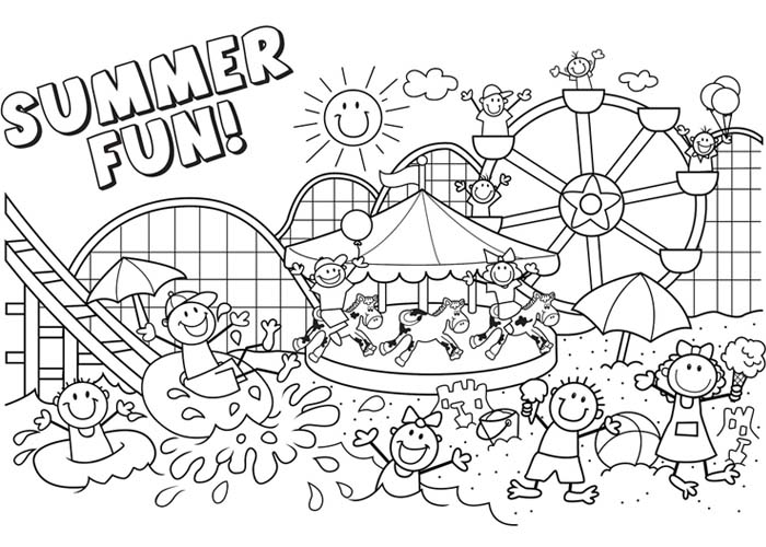 Página para colorir: Temporada de verão (Natureza) #165155 - Páginas para Colorir Imprimíveis Gratuitamente
