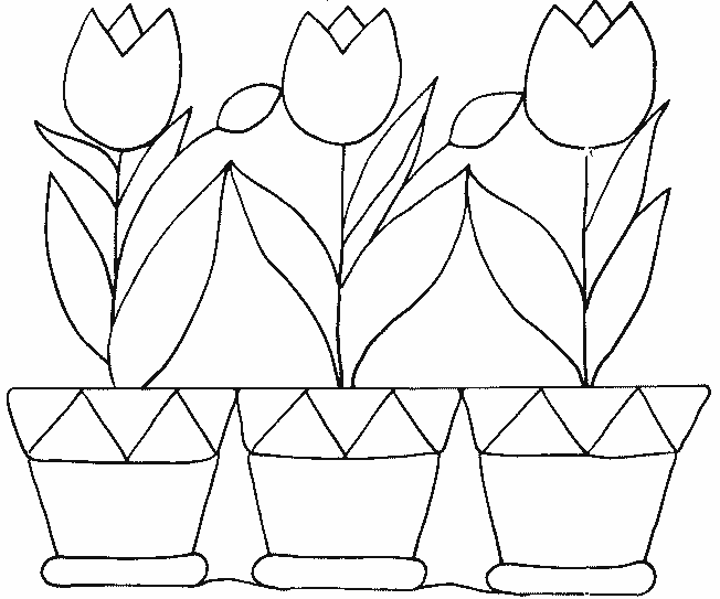 Página para colorir: Tulipa (Natureza) #161623 - Páginas para Colorir Imprimíveis Gratuitamente