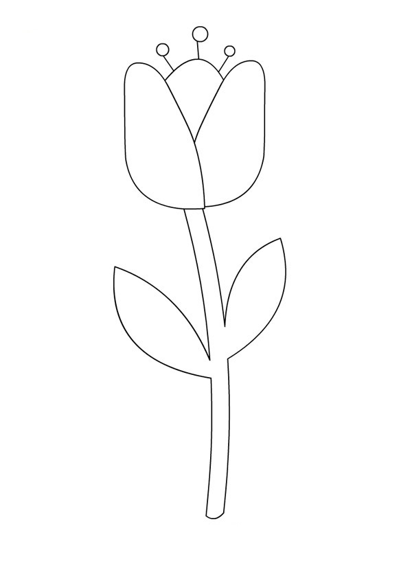 Página para colorir: Tulipa (Natureza) #161637 - Páginas para Colorir Imprimíveis Gratuitamente