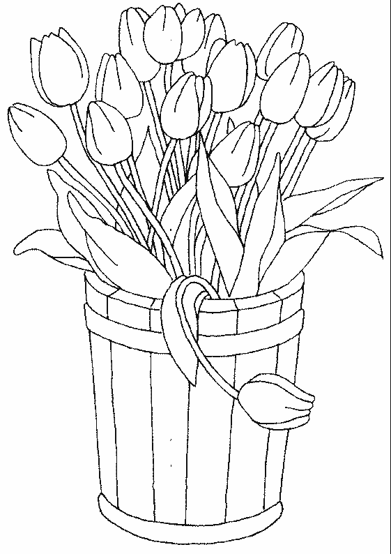 Página para colorir: Tulipa (Natureza) #161666 - Páginas para Colorir Imprimíveis Gratuitamente