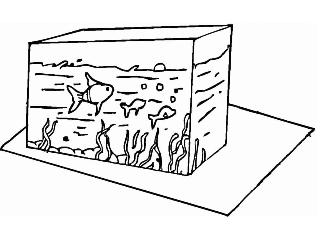 Imagem para colorir de Aquário #184562 da nossa coleção Objetos, fácil de imprimir Imagem para colorir de Aquário #184562 da nossa coleção Objetos, fácil de imprimir