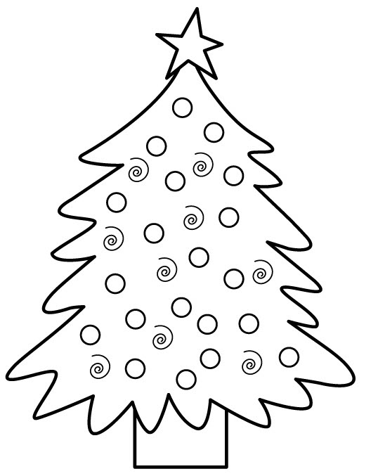 Página para colorir: árvore de Natal (Objetos) #167446 - Páginas para Colorir Imprimíveis Gratuitamente