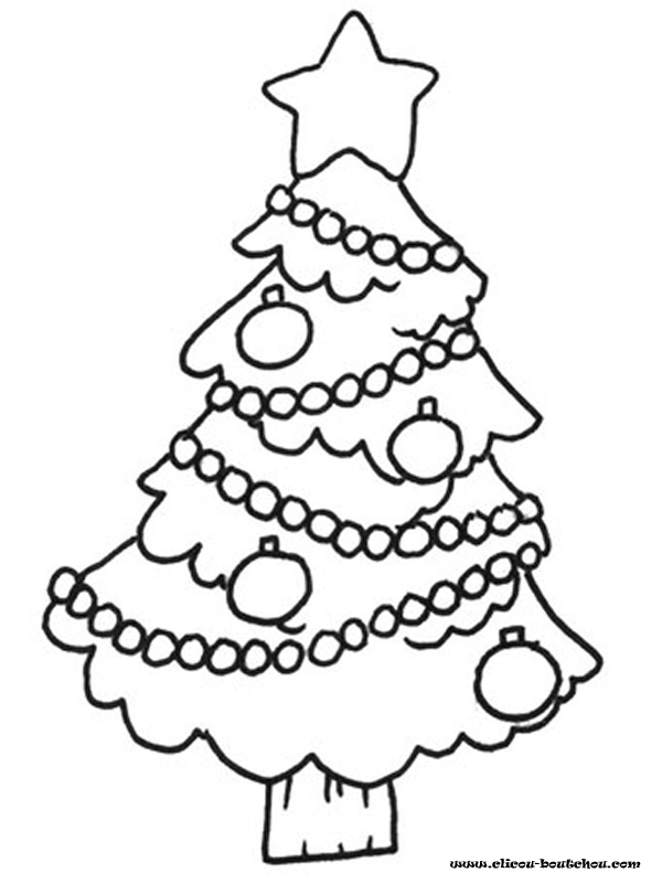 Página para colorir: árvore de Natal (Objetos) #167453 - Páginas para Colorir Imprimíveis Gratuitamente