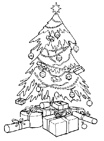 Página para colorir: árvore de Natal (Objetos) #167461 - Páginas para Colorir Imprimíveis Gratuitamente