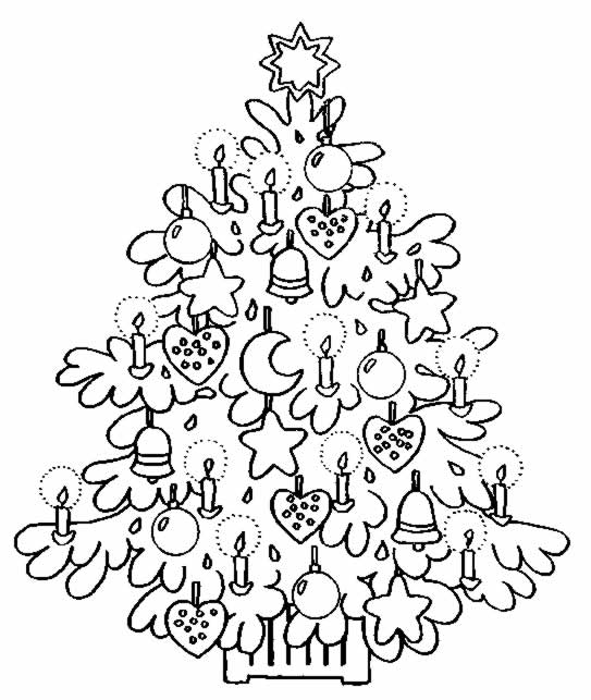 Página para colorir: árvore de Natal (Objetos) #167468 - Páginas para Colorir Imprimíveis Gratuitamente
