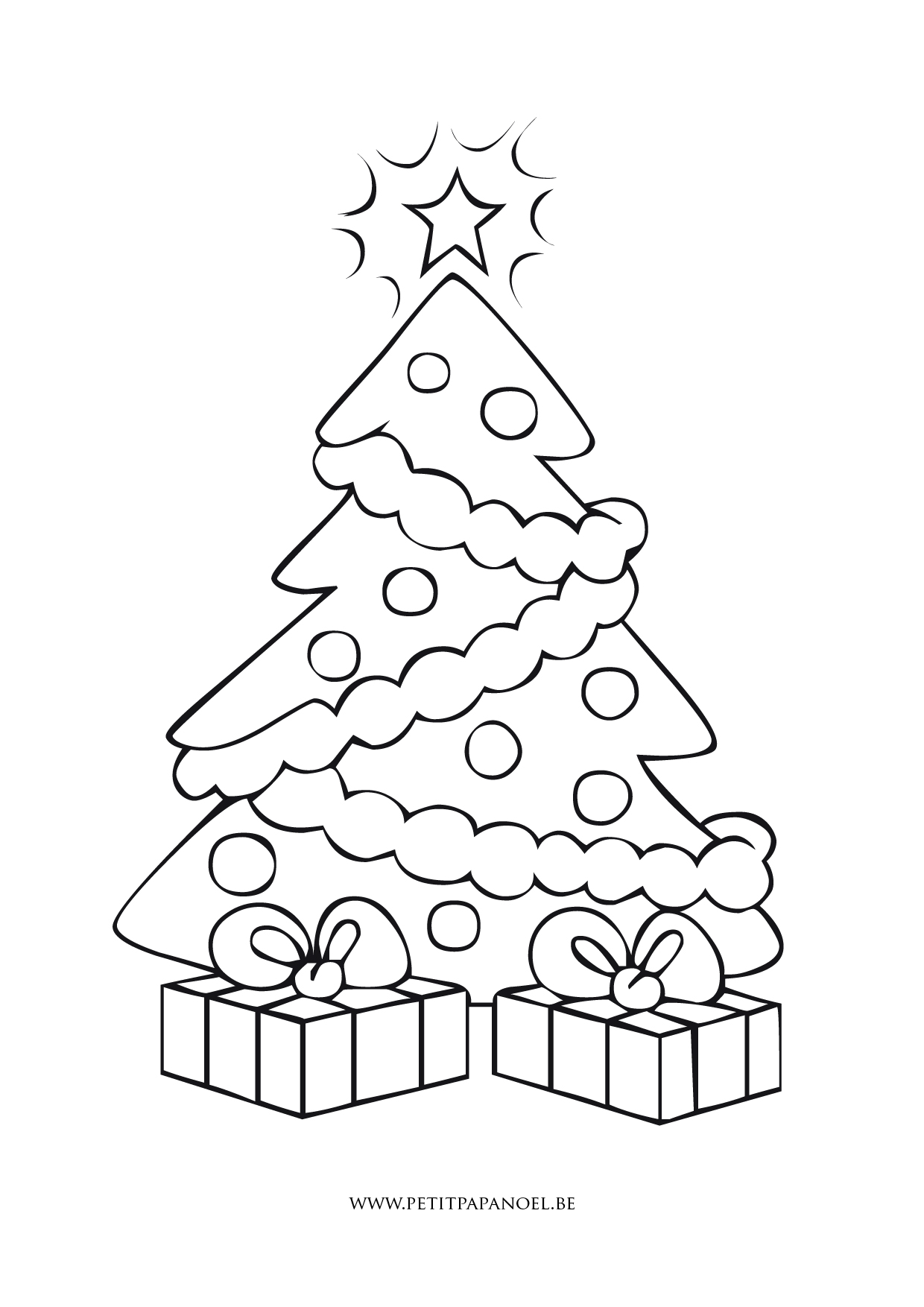 Página para colorir: árvore de Natal (Objetos) #167481 - Páginas para Colorir Imprimíveis Gratuitamente