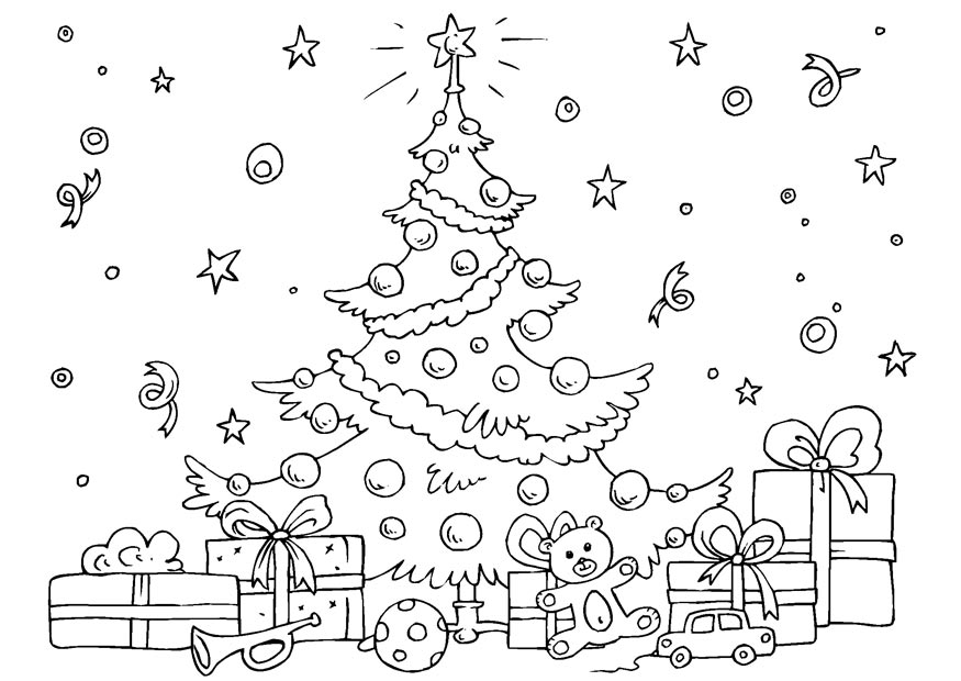Página para colorir: árvore de Natal (Objetos) #167488 - Páginas para Colorir Imprimíveis Gratuitamente