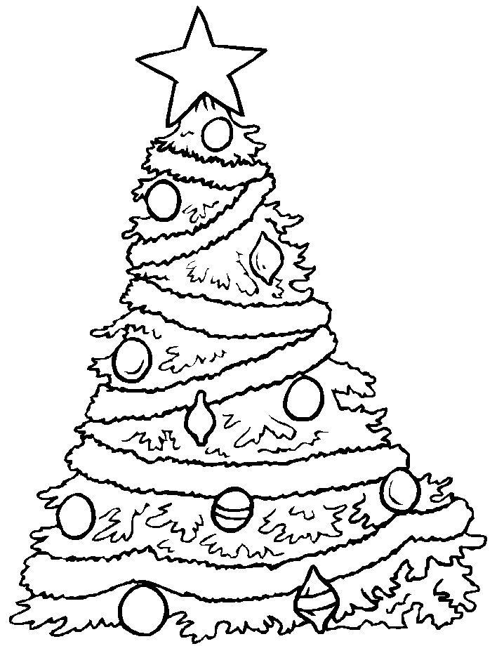 Página para colorir: árvore de Natal (Objetos) #167493 - Páginas para Colorir Imprimíveis Gratuitamente