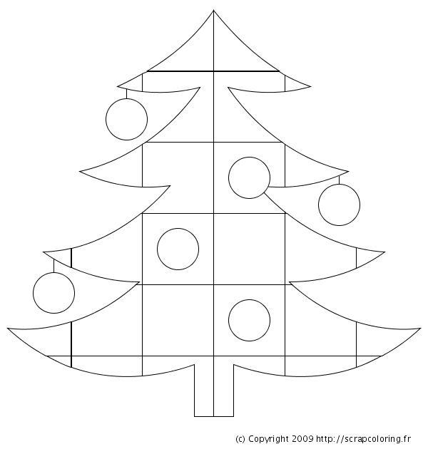 Página para colorir: árvore de Natal (Objetos) #167495 - Páginas para Colorir Imprimíveis Gratuitamente