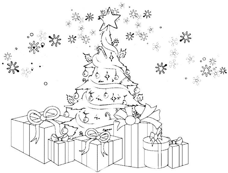 Página para colorir: árvore de Natal (Objetos) #167547 - Páginas para Colorir Imprimíveis Gratuitamente