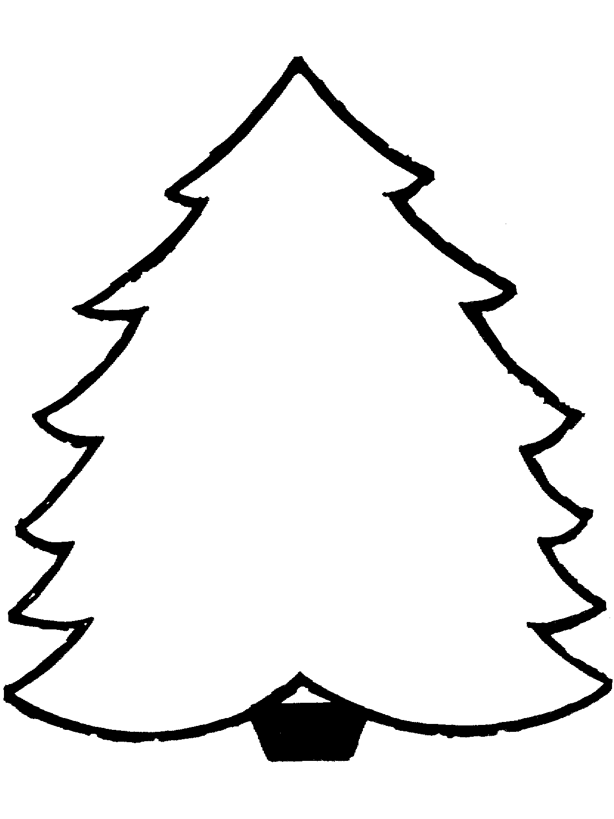 Página para colorir: árvore de Natal (Objetos) #167577 - Páginas para Colorir Imprimíveis Gratuitamente