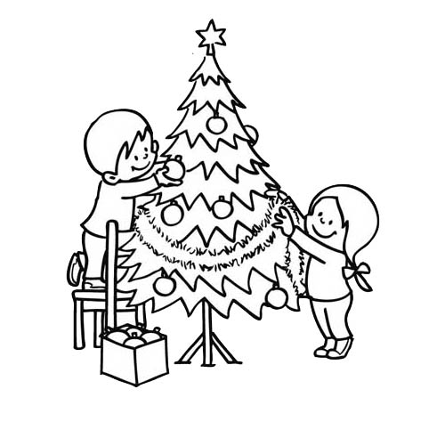Página para colorir: árvore de Natal (Objetos) #167583 - Páginas para Colorir Imprimíveis Gratuitamente