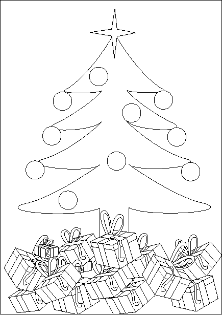 Página para colorir: árvore de Natal (Objetos) #167614 - Páginas para Colorir Imprimíveis Gratuitamente