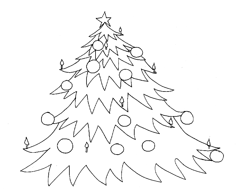 Página para colorir: árvore de Natal (Objetos) #167655 - Páginas para Colorir Imprimíveis Gratuitamente