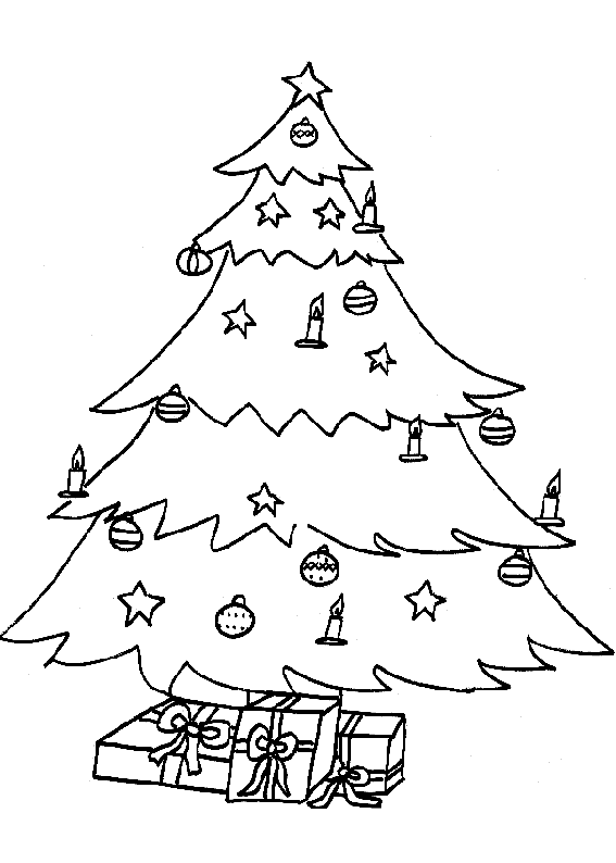 Página para colorir: árvore de Natal (Objetos) #167678 - Páginas para Colorir Imprimíveis Gratuitamente