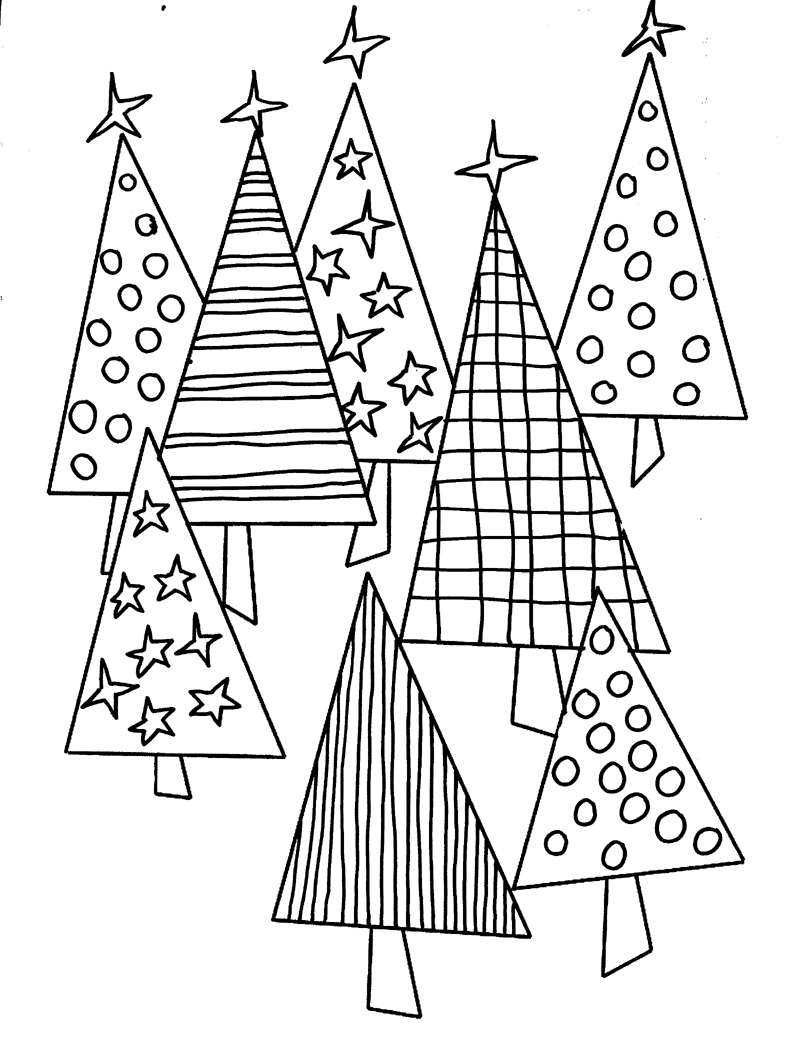 Página para colorir: árvore de Natal (Objetos) #167764 - Páginas para Colorir Imprimíveis Gratuitamente