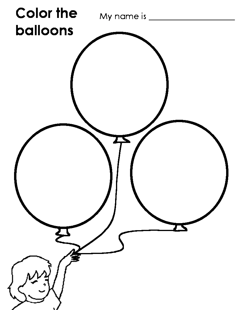 Desenho gratuito Balão #169612 da colecao Objetos para imprimir